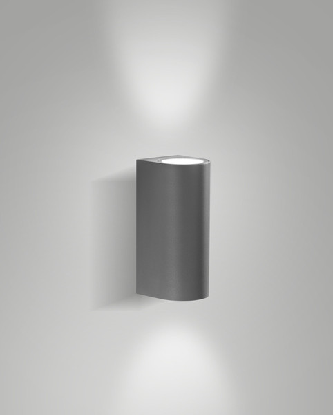 Fabas Luce HELI DARK GREY LED Wandleuchte 6W warmweiß Dunkel Grau 6559-22-294