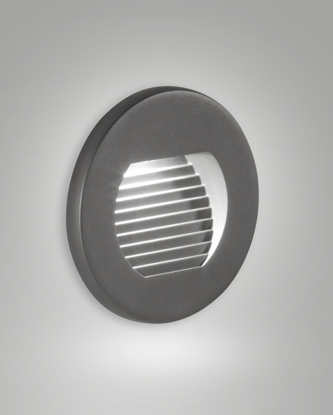 Fabas Luce WINK DARK GREY LED Stufenbeleuchtung 3W warmweiß Dunkel Grau 6573-02-294