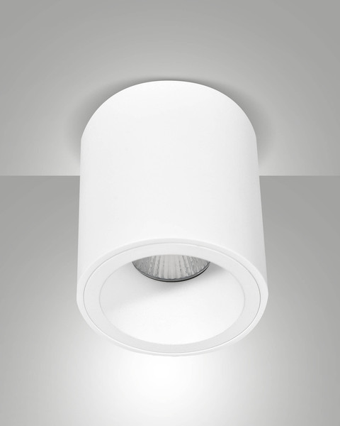 Fabas Luce Deckenleuchte Guamo GU10 Weiß Alu Ø9cm