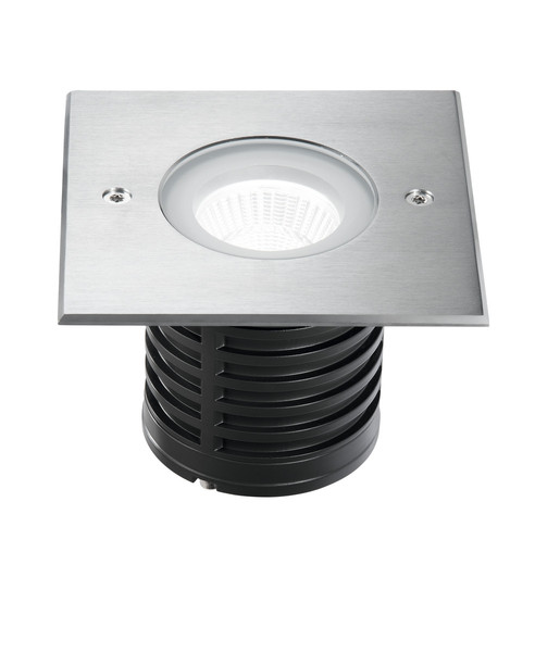 Fabas Luce WAKO 2 SILVER LED Außeneinbauleuchte 7.8W warmweiß Edelstahl 6908-02-414