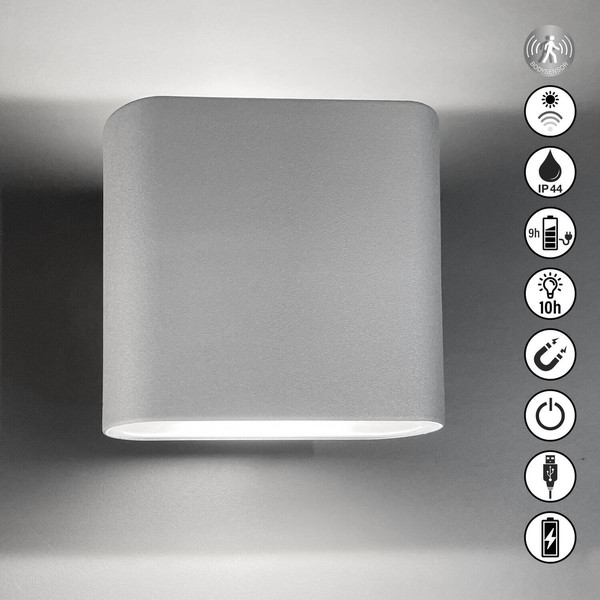 FHL Magnetic LED Wandleuchte 2-fach 1W warmweiss silberfarben 830054