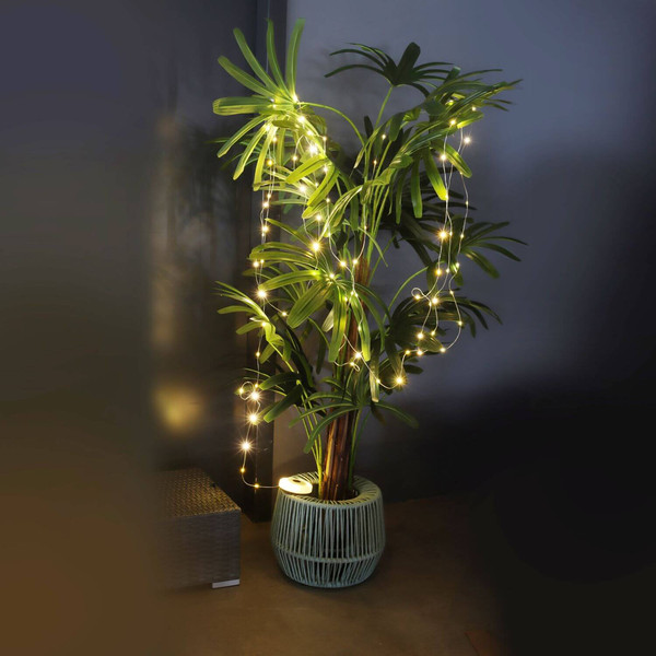 FHL Benni LED LED Lichterkette dimmbar Akku tageslichtweiss weiß 830077