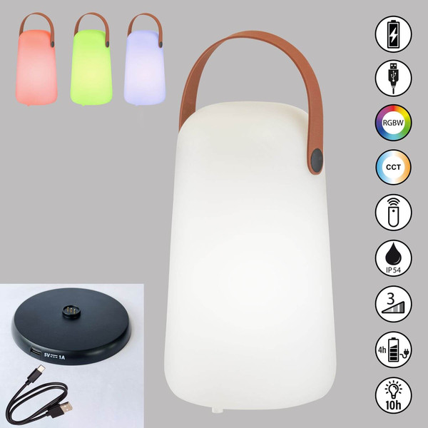 FHL Varese Pro LED Tischleuchte 1W dimmbar Akku CCT einstellbare Lichtfarbe weiß 850492