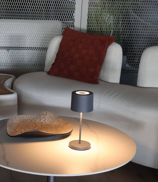 FHL Bologna Pro LED Tischleuchte 2W dimmbar Akku warmweiss sandgrau 850493