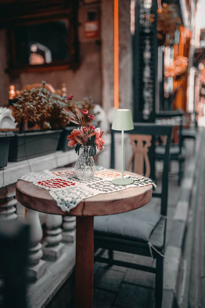 FHL Viletto LED Tischleuchte 2W dimmbar Akku warmweiss salbeigrün 850643