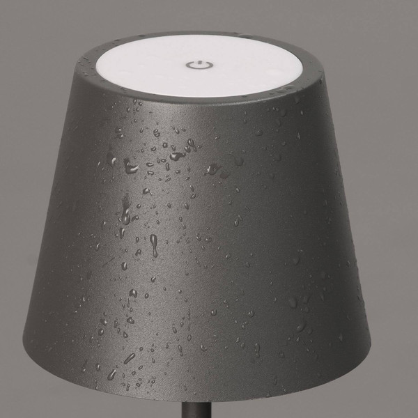 FHL Basena LED Tischleuchte 1,5W dimmbar Akku CCT einstellbare Lichtfarbe sandgrau 850803