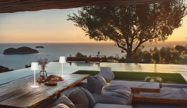 FHL Bisco LED Tischleuchte 2W dimmbar Akku CCT einstellbare Lichtfarbe sandweiß 850810