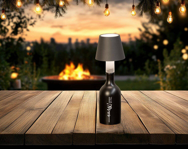 FHL Fiocco LED Tischleuchte 2W dimmbar Akku CCT einstellbare Lichtfarbe sandgrau 850817