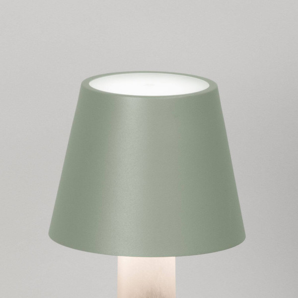 FHL Fiocco LED Tischleuchte 2W dimmbar Akku CCT einstellbare Lichtfarbe salbeigrün 850819