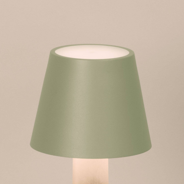 FHL Fiocco LED Tischleuchte 2W dimmbar Akku CCT einstellbare Lichtfarbe salbeigrün 850819