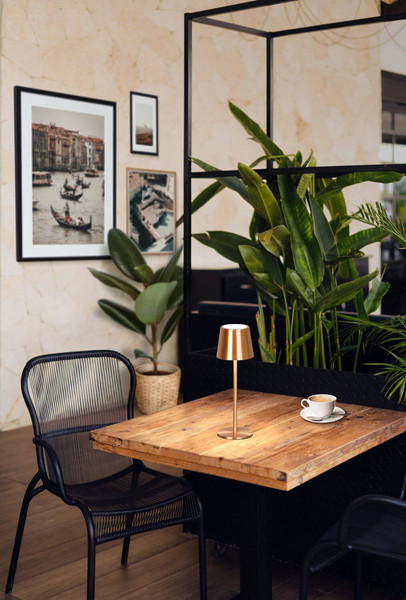 FHL Roxi LED Tischleuchte 1,5W dimmbar Akku CCT einstellbare Lichtfarbe kupferfarben 850845