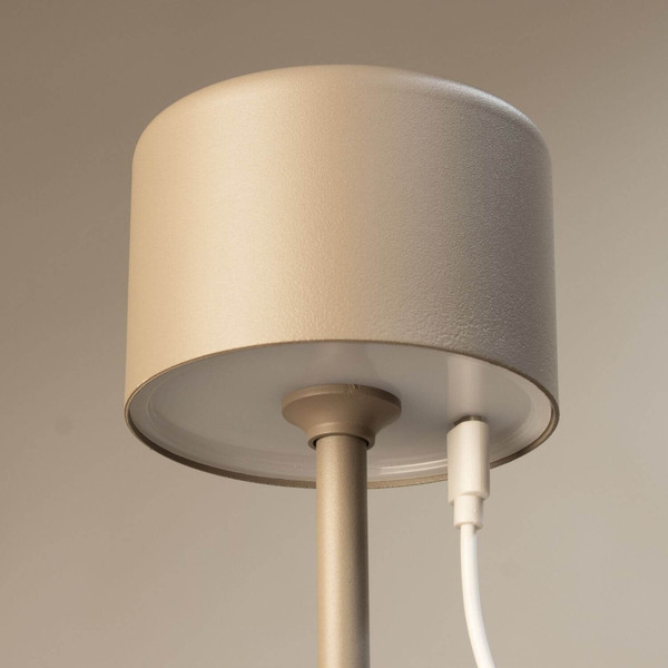 FHL Prato LED Tischleuchte 1W dimmbar Akku warmweiss dark-greige 850847