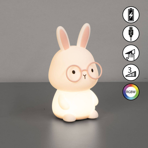 FHL Josie LED Tischleuchte 0,4W dimmbar Akku warmweiss pink 850852