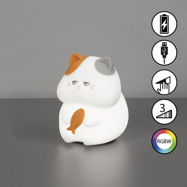 FHL Garfield LED Tischleuchte 0,4W dimmbar Akku warmweiss weiß 850853