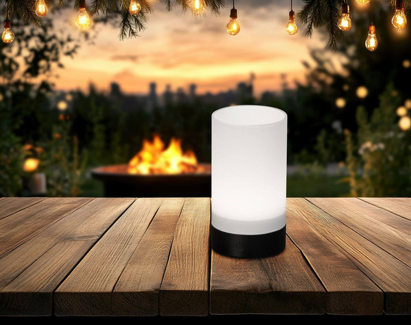 FHL Fenya LED Tischleuchte 1W dimmbar Akku warmweiss sandschwarz 850883