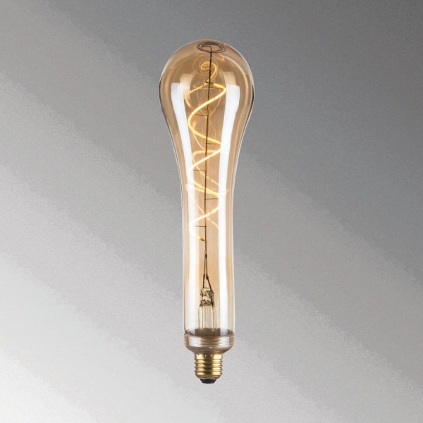 FHL Cozy LED LED Filament Lampe Industrial-Design Vintage E27 4W Extra-warmweiss bernstein amber