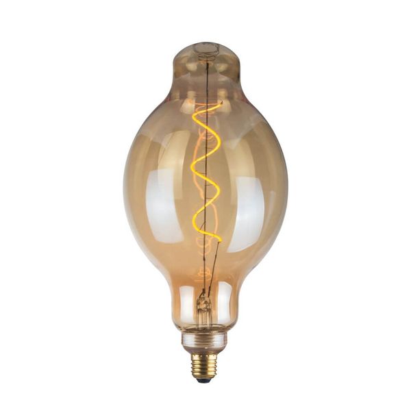 FHL Cozy LED LED Vintage Filament Lampe, Retro E27 4W Extra-warmweiss bernstein amber