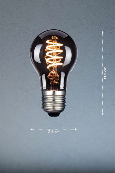 FHL Elegance LED LED Filament Lampe, Glühbirnen-Design E27 4W Extra-warmweiss rauch
