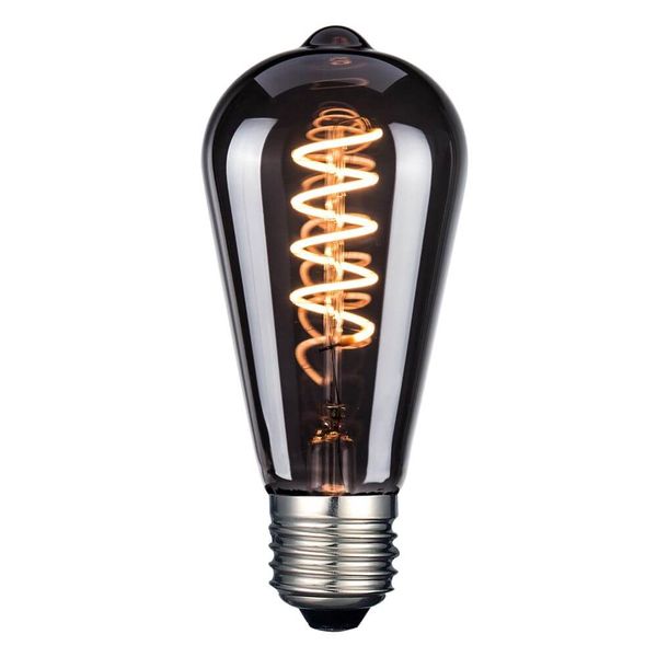 FHL Elegance LED LED Retro-Lampe Filament im Vintage Design E27 4W Extra-warmweiss rauch