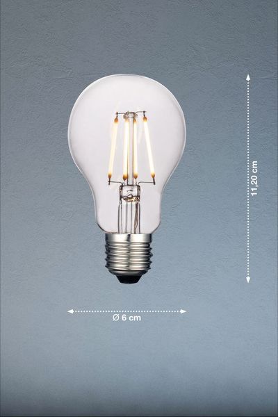 FHL LED 2er-Pack LED Filament Lampe 3-Stufen-Dimmung E27 4,3W warmweiss klar