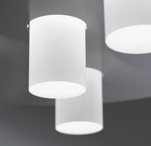 Fischer & Honsel Cap LED Deckenleuchte 6-fach 6x4W warmweiss dimmbar nickel 20666