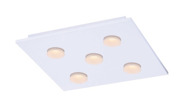 Fischer & Honsel LED Deckenleuchte 5-fach 5x4W warmweiss dimmbar weiß 20684