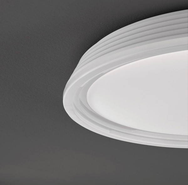 Fischer & Honsel Dua LED Deckenlampe 52cm 32W warmweiss dimmbar weiß 20808
