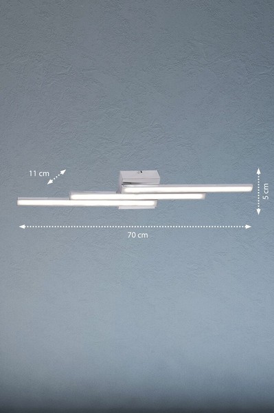 Fischer & Honsel Mikado LED moderne Deckenlampe 3-fach 3x 4,8W warmweiss 210803