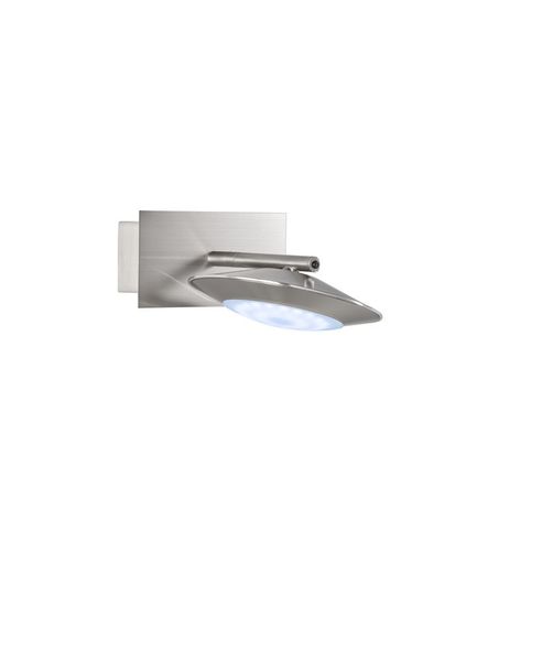 Fischer & Honsel Z-Beta LED Wandleuchte 5,3W Tunable white steuerbar dimmbar nickel + Fernbedienung 30165