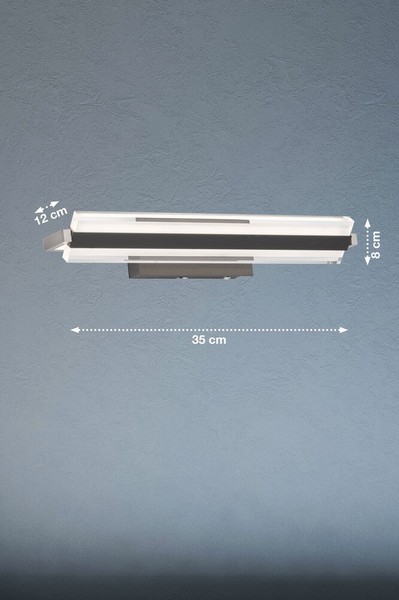 Fischer & Honsel Paros TW LED Wandbeleuchtung 35cm 8W Tunable white steuerbar dimmbar sandschwarz 30282