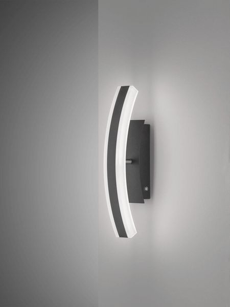 Fischer & Honsel Stiff TW LED Wandleuchte 10,8W Tunable white steuerbar dimmbar sandschwarz 30289