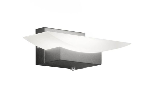 Fischer & Honsel Bowl TW LED Wandleuchte 6,4W Tunable white steuerbar dimmbar Acrylglas sandschwarz 30291