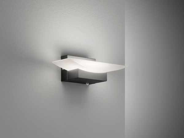 Fischer & Honsel Bowl TW LED Wandleuchte 6,4W Tunable white steuerbar dimmbar Acrylglas sandschwarz 30291