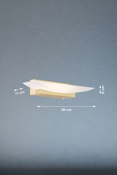 Fischer & Honsel Bowl TW LED Wandleuchte 8,3W Tunable white steuerbar dimmbar Acrylglas messing 30417