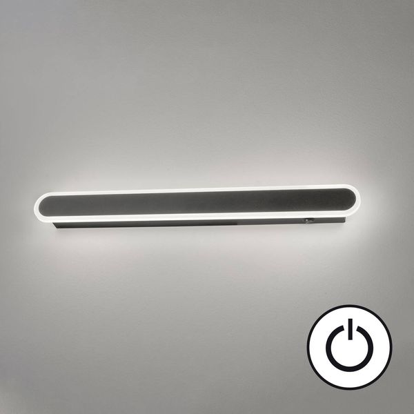 Fischer & Honsel Stretto LED Wandleuchte 15,3W warmweiss schaltbar Acryl sandschwarz 30554