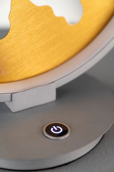 Fischer & Honsel Modesto LED Tischleuchte 15W warmweiss dimmbar silber 50188