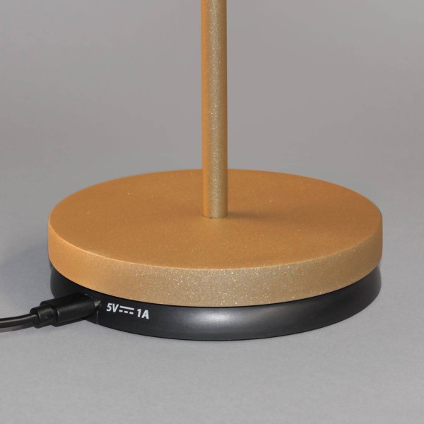 FHL Cosenza 2.0 LED Akku-Außenleuchte USB 2,2W RGBW steuerbar dimmbar sandschwarz IP44 850338