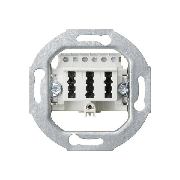 Gira 003302 TAE-Anschlussdose TAE 3 x 6 NFN Einsatz Weiß