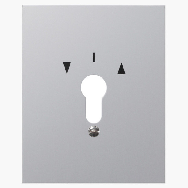 Gira 009730 MetallAbdeckung + Symbole WG AP Aluminium