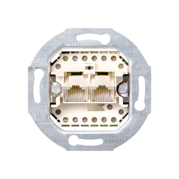 Gira 019000 UAE/IAE-Anschlussdose 2 x 8-polig 8/8 Schraubklemmen Einsatz