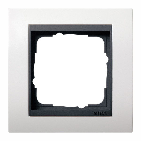 Gira 021107 Abdeckrahmen 1-fach Zwischenrahmen AN Gira Event Reinweiß m