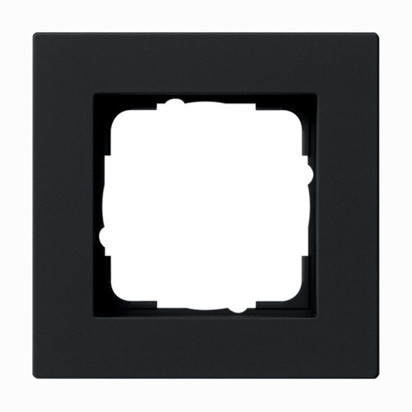 Gira 0211095 Abdeckrahmen 1-fach flach Gira E2 Schwarz m
