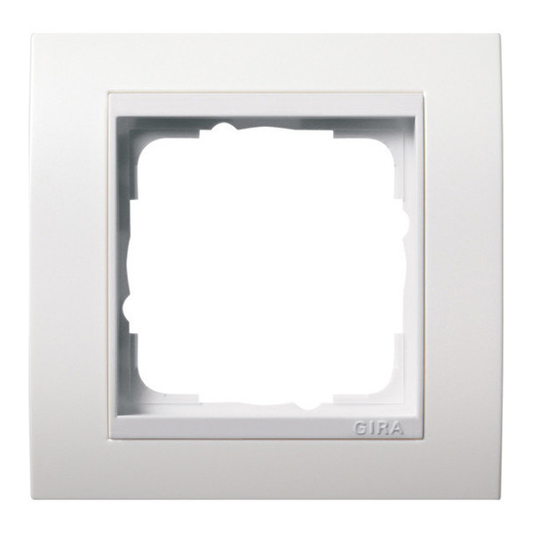 Gira 0211327 Abdeckrahmen 1-fach Zwischenrahmen RW Gira Event Reinweiß m