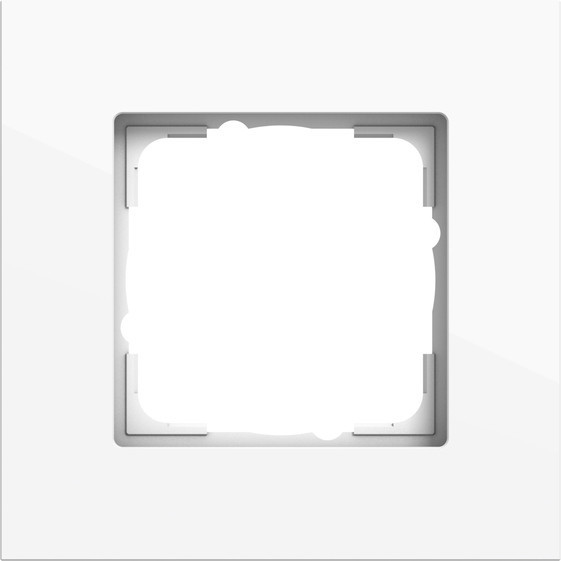 Gira 0211403 Abdeckrahmen 1-fach Gira Esprit Alum.Reinweiß(lack.)