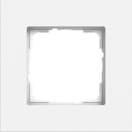 Gira 0211407 Abdeckrahmen 1-fach Gira Esprit Alum.Reinweiß m(lack.)