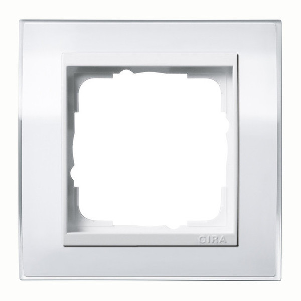 Gira 0211723 Abdeckrahmen 1-fach Zwischenrahmen RW Gira Event Klar Weiß