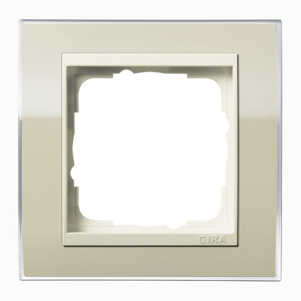 Gira 0211771 Abdeckrahmen 1-fach Zwischenrahmen CW Gira Event Klar Sand