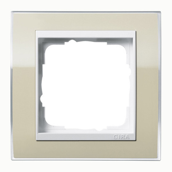Gira 0211773 Abdeckrahmen 1-fach Zwischenrahmen RW Gira Event Klar Sand