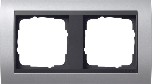 Gira 021206 Abdeckrahmen 2-fach Zwischenrahmen AN Gira Event F Alu