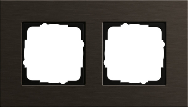 Gira 0212127 Abdeckrahmen 2-fach Gira Esprit Alum.Braun(elox.)